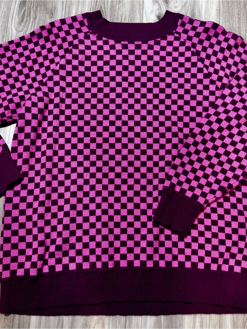 Checkered sweater by Future Collective by Karefa-Johnson